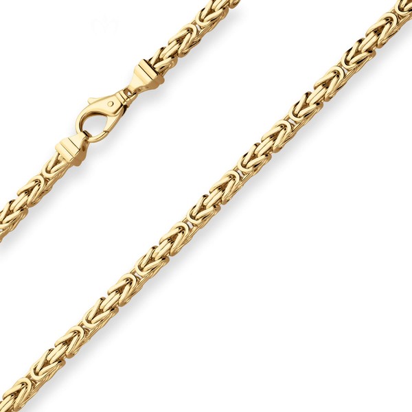 5.1mm Königskette aus 585 Gelbgold 50cm