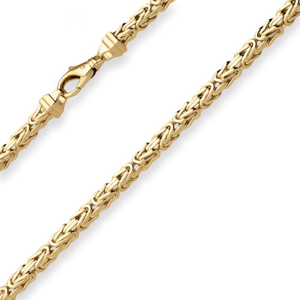5.1mm Königskette aus 585 Gelbgold 50cm