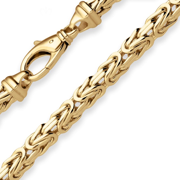 5.6mm Armband Königskette aus 585 Gelbgold 19cm