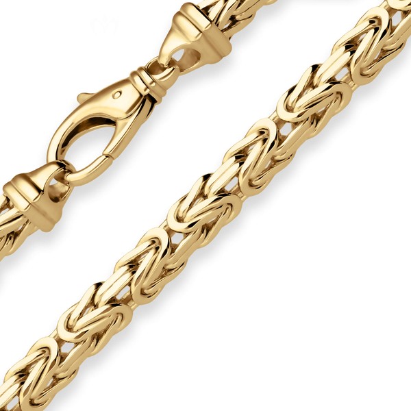 5.6mm Armband Königskette aus 585 Gelbgold 19cm