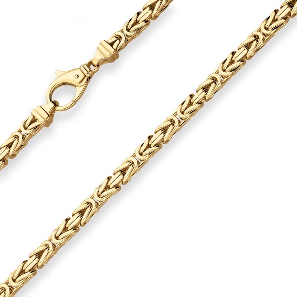5.6mm Königskette aus 585 Gelbgold 55cm