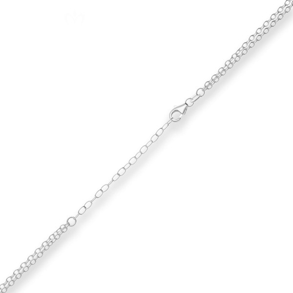 1.9mm Rund-Ankerkette aus 925 Silber 42cm