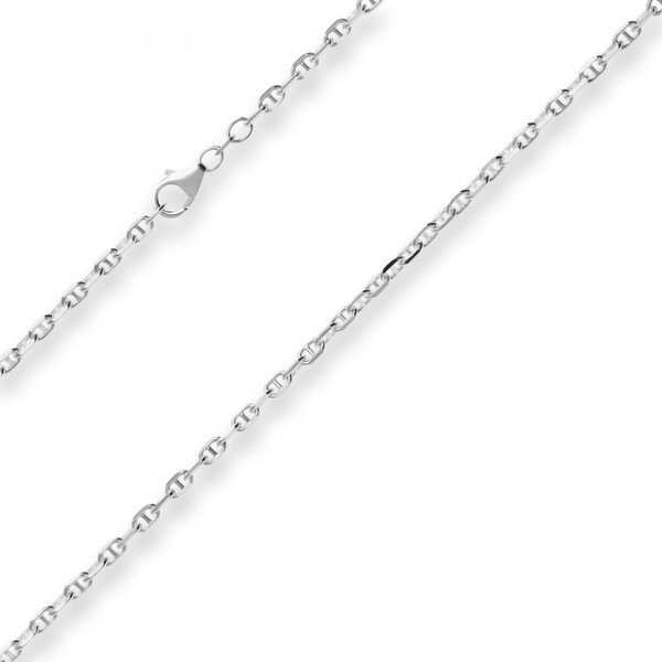 3.1mm Ankerkette-Steg aus 925 Silber 45cm