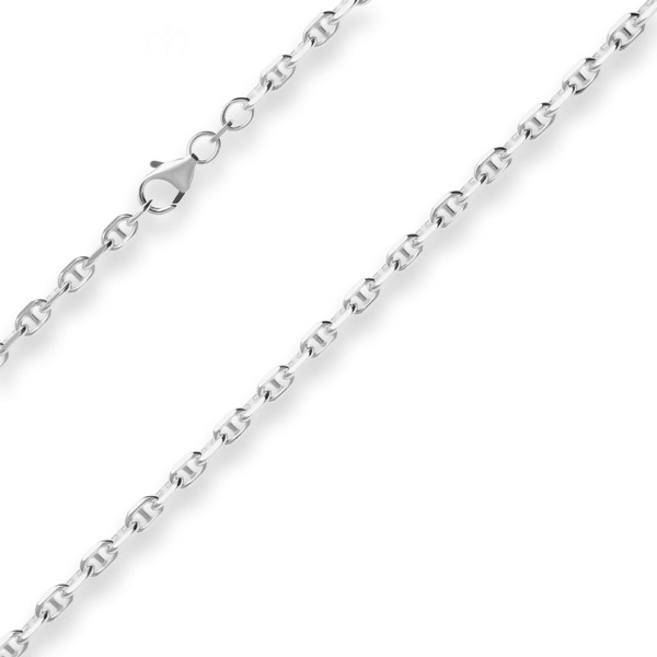 4.5mm Ankerkette-Steg aus 925 Silber 45cm