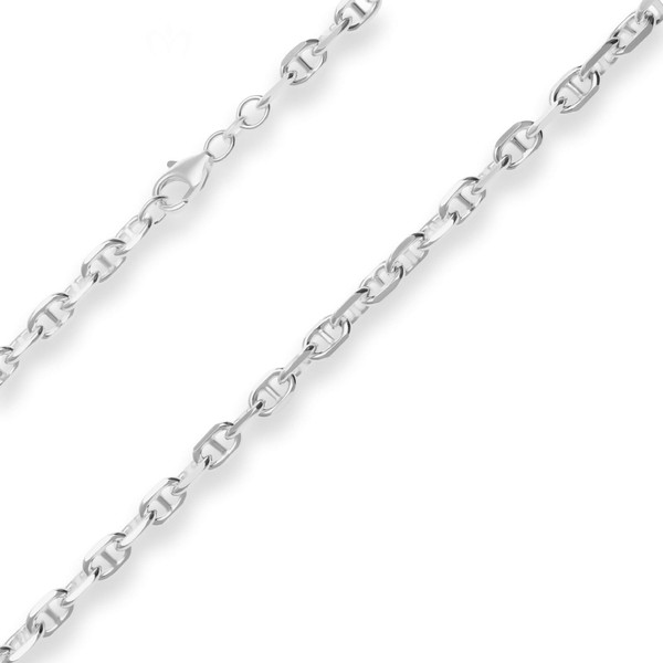 5.7mm Ankerkette-Steg aus 925 Silber 50cm