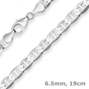 6,5mm Armband Armschmuck aus 925 Silber 19cm