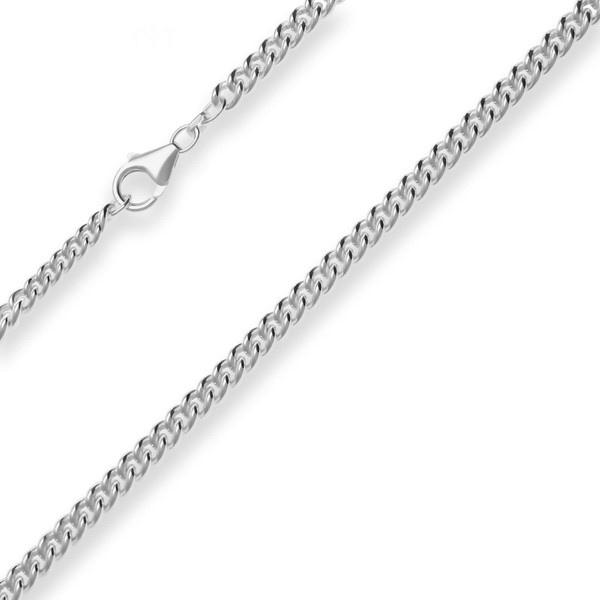 5.4mm Panzerkette rund aus 925 Silber 50cm