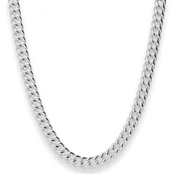 6.9mm Panzerkette rund aus 925 Silber 45cm