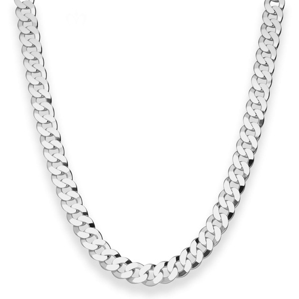7.5mm Panzerkette aus 925 Silber 45cm