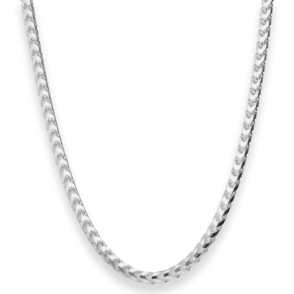 4.3mm Fuchsschwanzkette aus 925 Silber 60cm
