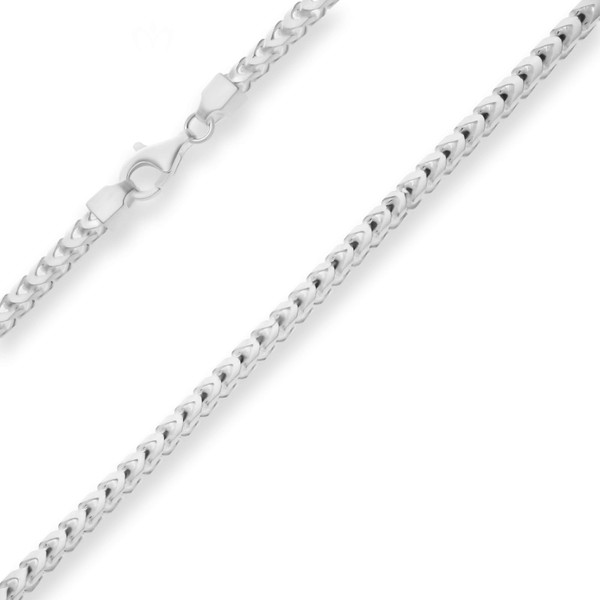 4.3mm Fuchsschwanzkette aus 925 Silber 50cm