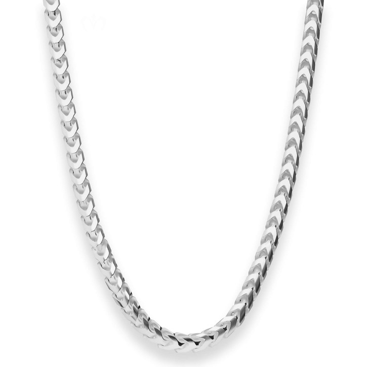 5.1mm Fuchsschwanzkette aus 925 Silber 45cm