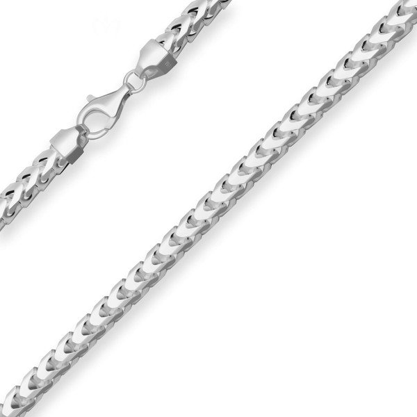 5.6mm Fuchsschwanzkette aus 925 Silber 55cm