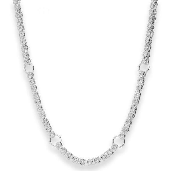 4mm Fantasiekette aus 925 Silber 47cm