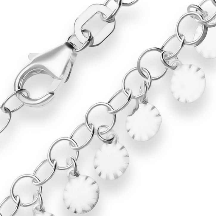 3.4mm Fantasiekette aus 925 Silber 45cm