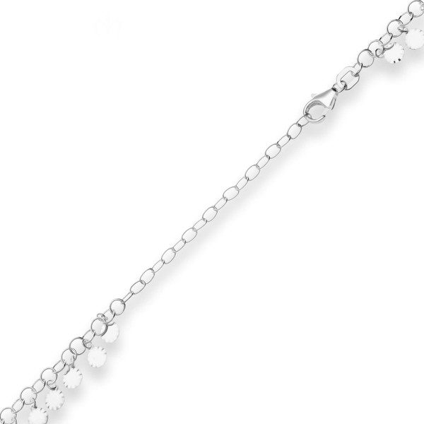 3.4mm Fantasiekette aus 925 Silber 45cm