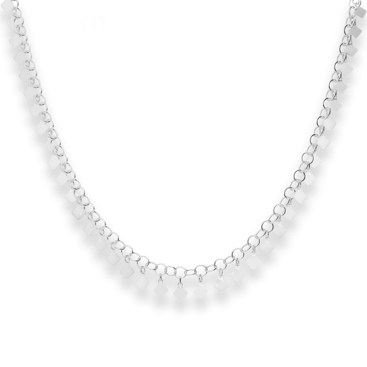 3.4mm Fantasiekette aus 925 Silber 38cm