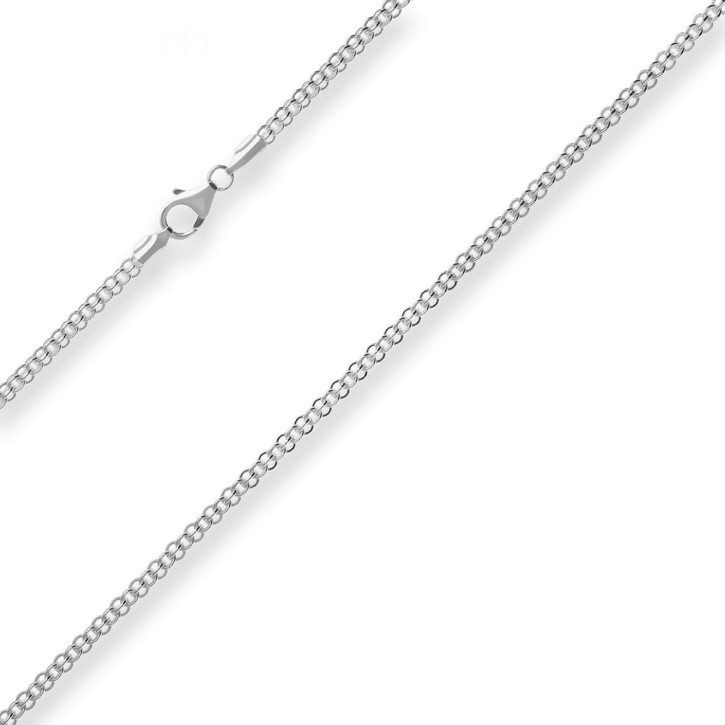 2.8mm Ankerkette flach aus 925 Silber 45cm