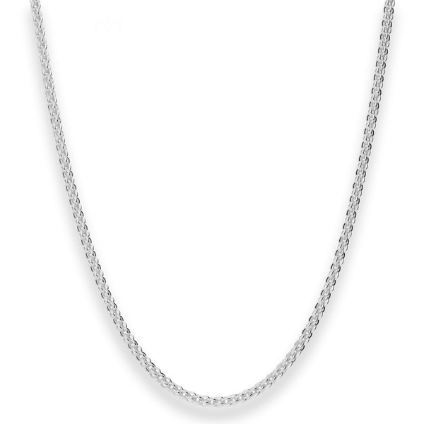 2.8mm Ankerkette flach aus 925 Silber 45cm