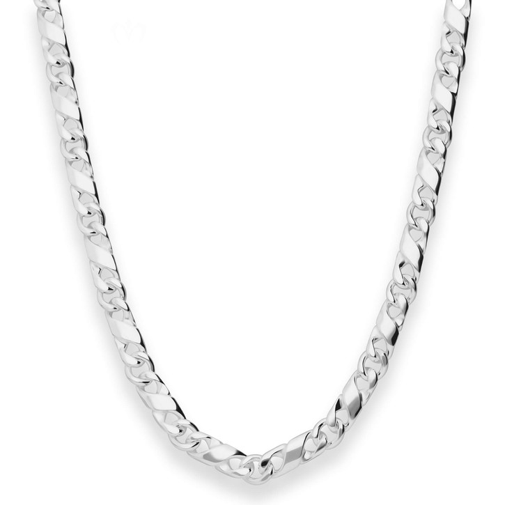 5.6mm Dollarkette aus 925 Silber 45cm