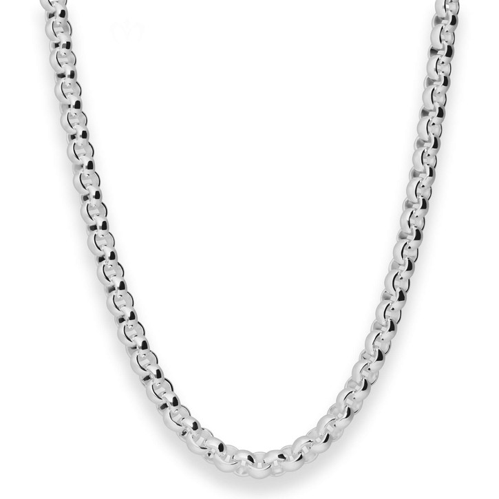 6.1mm Erbskette aus 925 Silber 45cm