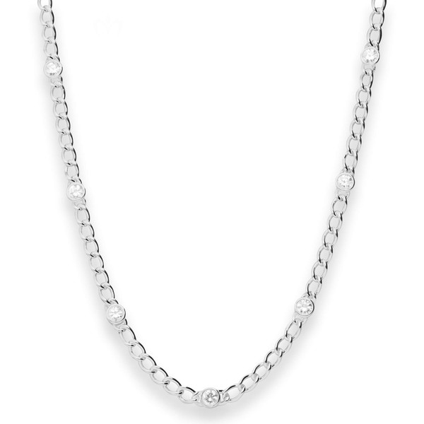 4mm Panzerkette weit aus 925 Silber 45cm