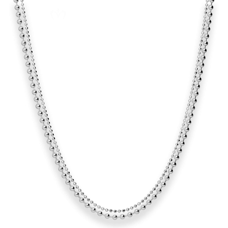 2.6mm Fantasiekette aus 925 Silber rhodiniert 45cm