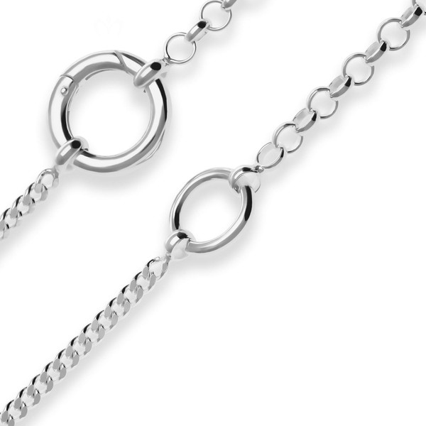 4mm Fantasiekette aus 925 Silber 42cm