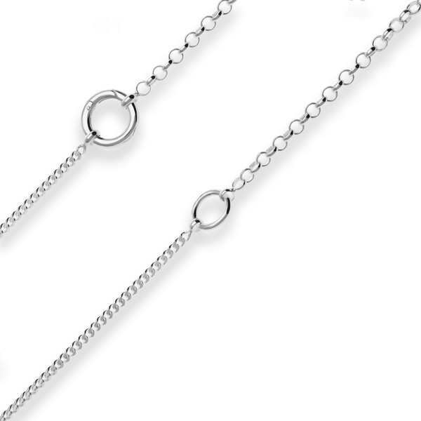 4mm Fantasiekette aus 925 Silber 42cm