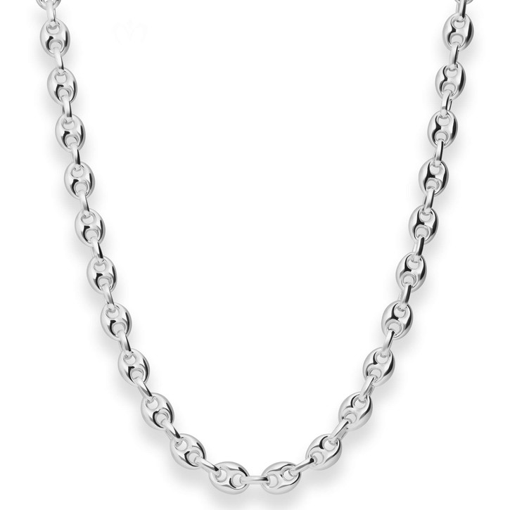6.4mm Schiffsankerkette aus 925 Silber 45cm