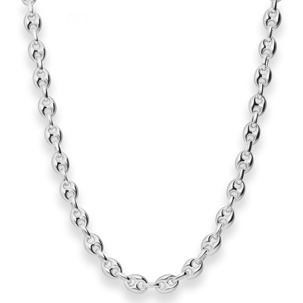 6.4mm Schiffsankerkette aus 925 Silber 50cm