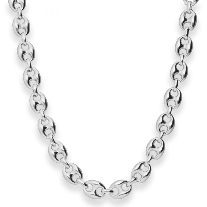 9.3mm Schiffsankerkette aus 925 Silber 50cm