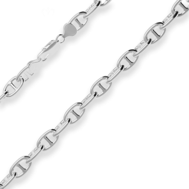 8.8mm Ankerkette-Steg aus 925 Silber 55cm
