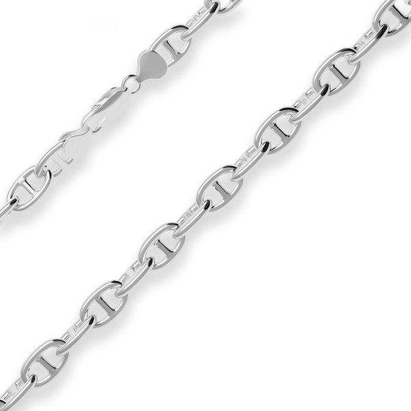 8.8mm Ankerkette-Steg aus 925 Silber 55cm
