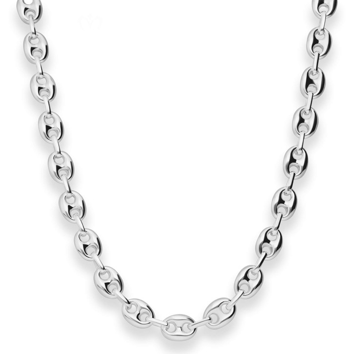 7.9mm Schiffsankerkette aus 925 Silber 45cm