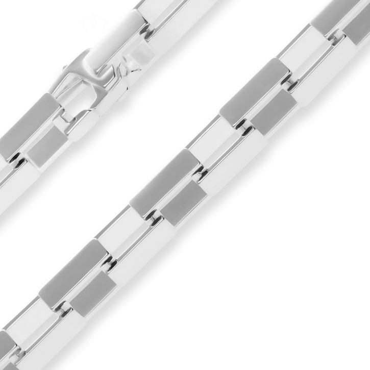 6.3mm Fantasiekette aus 925 Silber 46cm