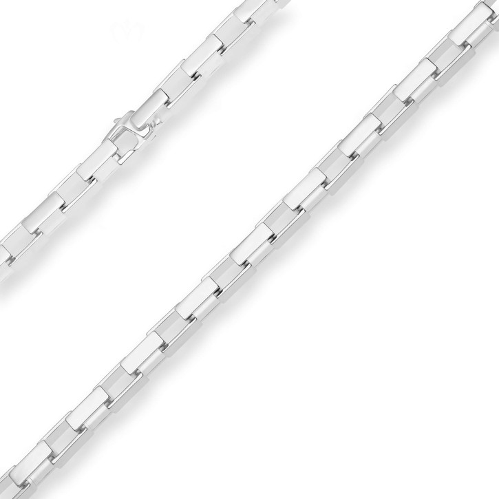 6.3mm Fantasiekette aus 925 Silber 46cm