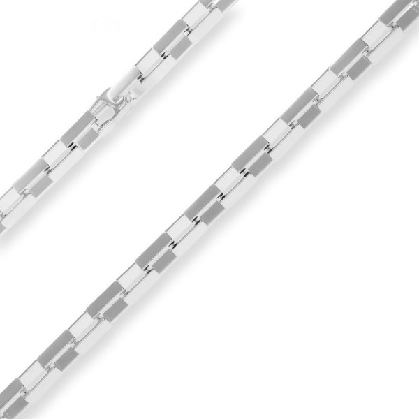 6.3mm Fantasiekette aus 925 Silber 46cm