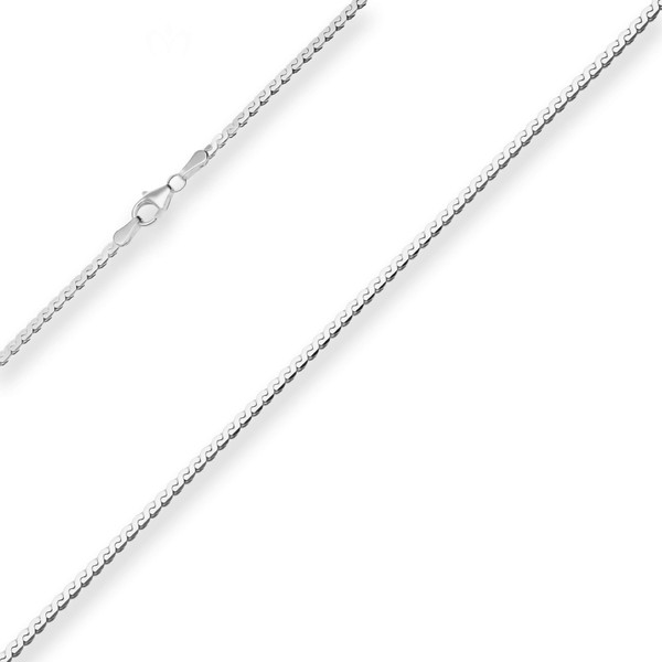 2.3mm Fantasiekette aus 925 Silber 42cm