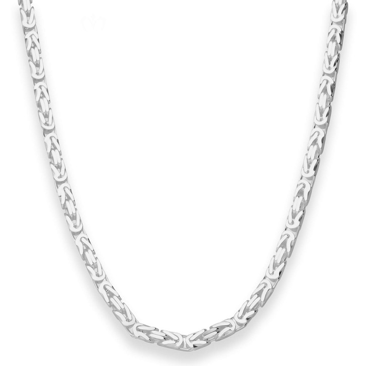 4mm Königskette aus 925 Silber 60cm