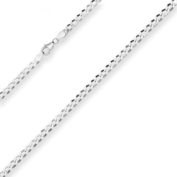 4.5mm Panzerkette aus 925 Silber 45cm