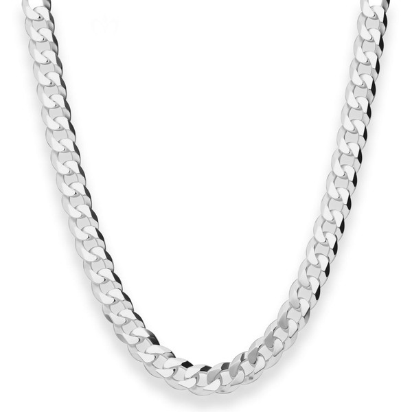 7.8mm Panzerkette aus 925 Silber 45cm