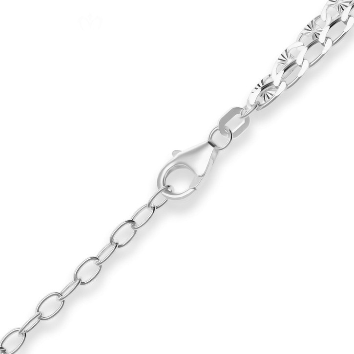 2.8mm Fantasiekette aus 925 Silber 40cm