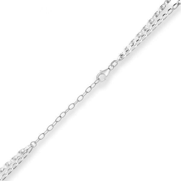 2.8mm Fantasiekette aus 925 Silber 40cm