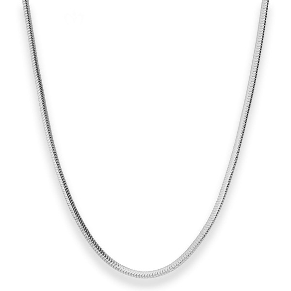 2.8mm Schlangenkette oval aus 925 Silber 45cm