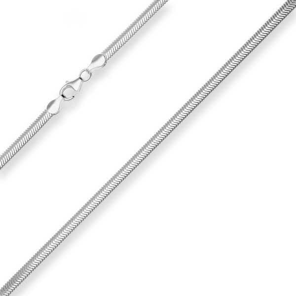 4.2mm Schlangenkette oval aus 925 Silber 40cm