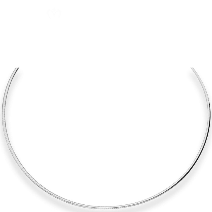 2mm Halsreif Omegakette Tondakette aus 925 Silber 40cm