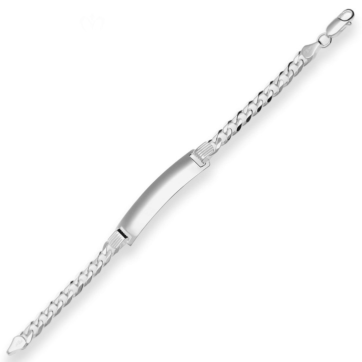 6.7mm Id-Armband Panzerkette aus 925 Silber 21cm