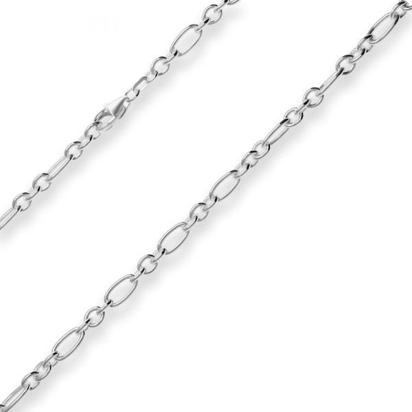 5.5mm Ankerkette-Figaro aus 925 Silber 45cm