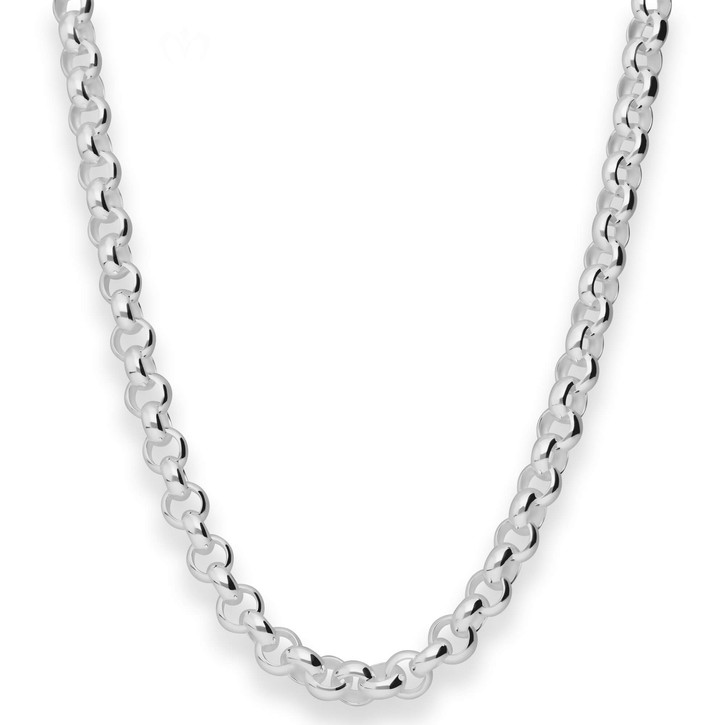 7.2mm Erbskette aus 925 Silber 45cm